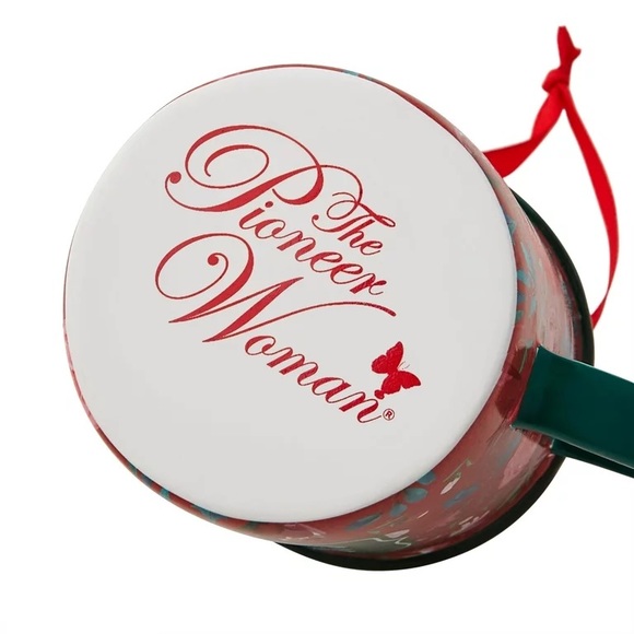 💋 New Pioneer Woman (1) Christmas Mug Ornament “Warm Wishes” - Picture 4 of 6
